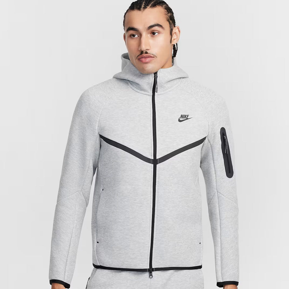 ナイキ ナイキ テック メンズ フルジップ ウィンドランナー パーカー NIKE AS M NK TCH FLC FZ WR HOODIE ダークグレーヘザー/ブラック メンズ HV0950-063