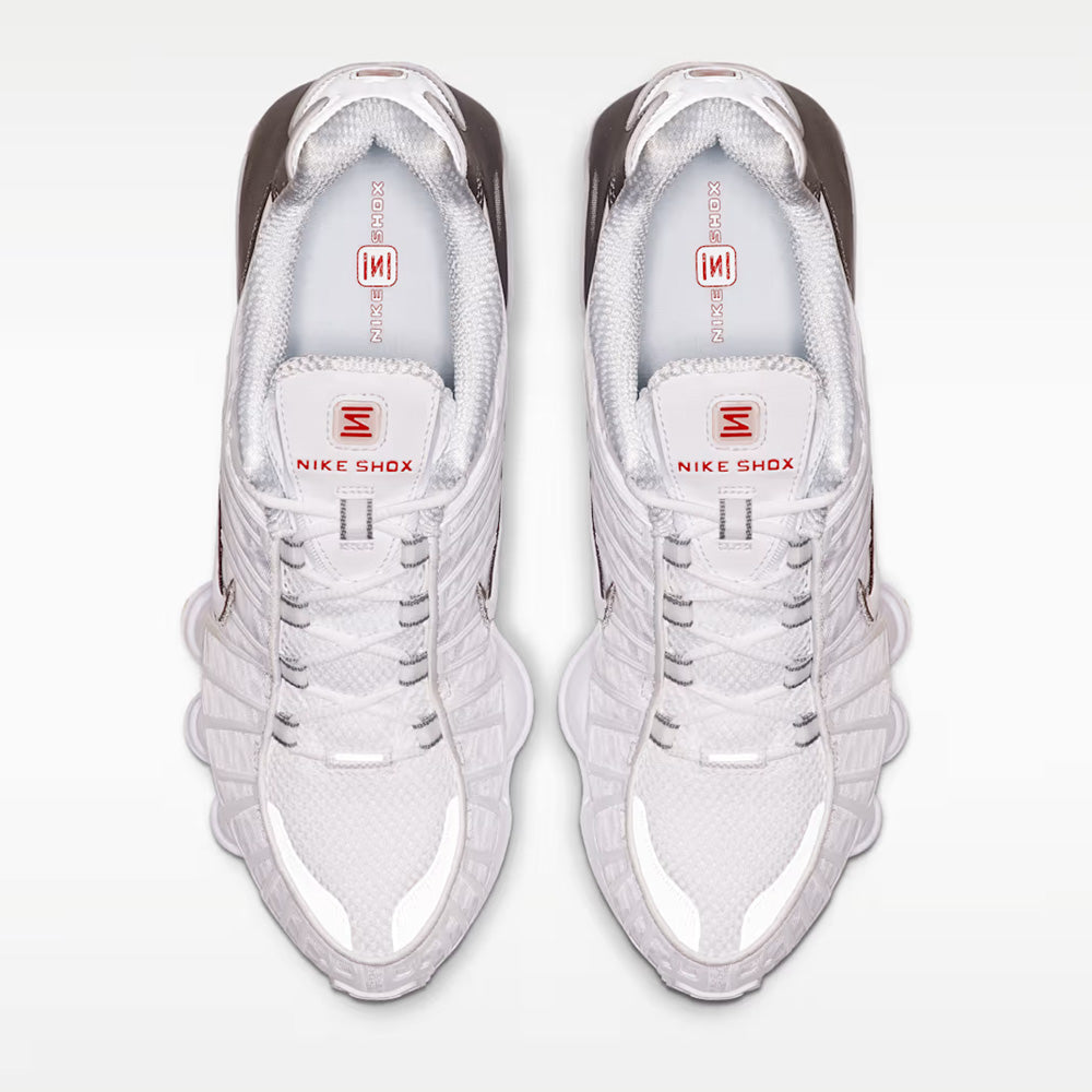 ナイキ ショックス TL NIKE SHOX TL ホワイト/メタリックシルバー/マックスオレンジ/ホワイト メンズ スニーカー AV3595-100