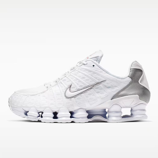 ナイキ ショックス TL NIKE SHOX TL ホワイト/メタリックシルバー/マックスオレンジ/ホワイト メンズ スニーカー AV3595-100