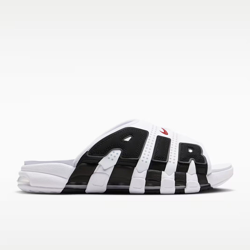 ナイキ エア モア アップテンポ NIKE AIR MORE UPTEMPO ホワイト/ブラック/バーシティレッド メンズ サンダル FB7818-100