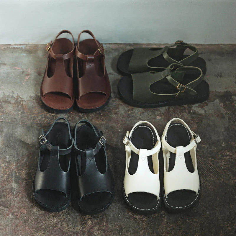 オーガニックハンドルーム ホーエン Organic handloom HOHEN ブラック レディース サンダル OH020009