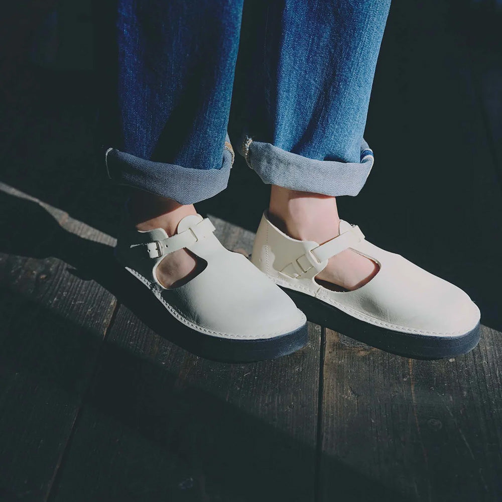 オーガニックハンドルーム グナー プラットフォーム Organic handloom GUNA PLATFORM Off White レディース シューズ OH024010