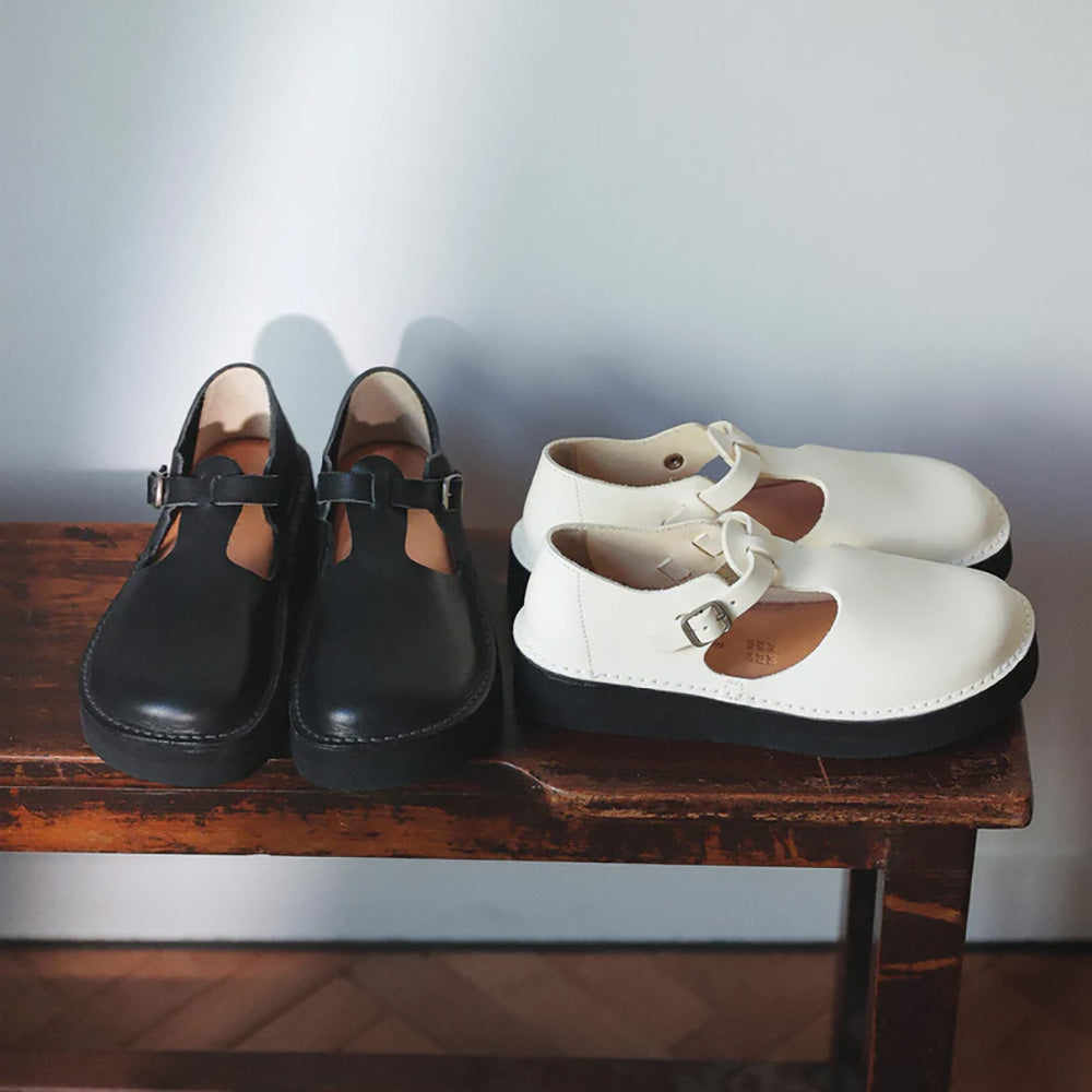 オーガニックハンドルーム グナー プラットフォーム Organic handloom GUNA PLATFORM Off White レディース シューズ OH024010