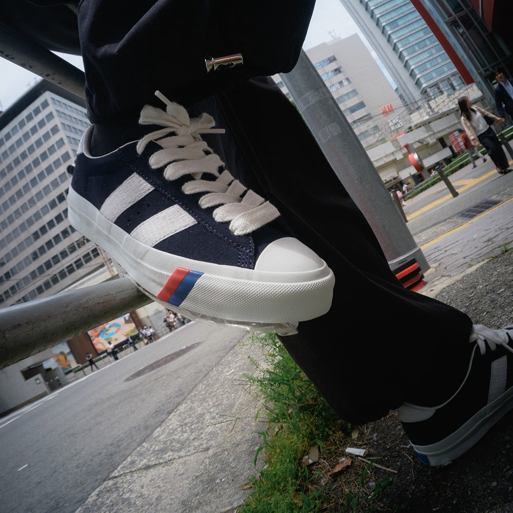 プロケッズ ロイヤルプラス スエード ロー PRO-Keds ROYAL PLUS SUEDE LO ネイビー メンズ レディース スニーカー PN1021NV