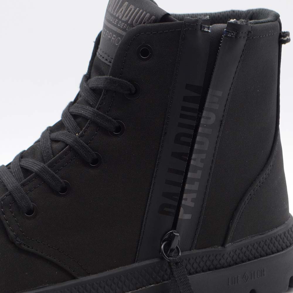 パラディウム パンパハイ シーカー 2 ライト ウォータープルーフ PALLADIUM PAMPA HI SEEKER2 LT+WP+ ALL BLACK メンズ レディース スニーカー 防水シューズ 74406-010