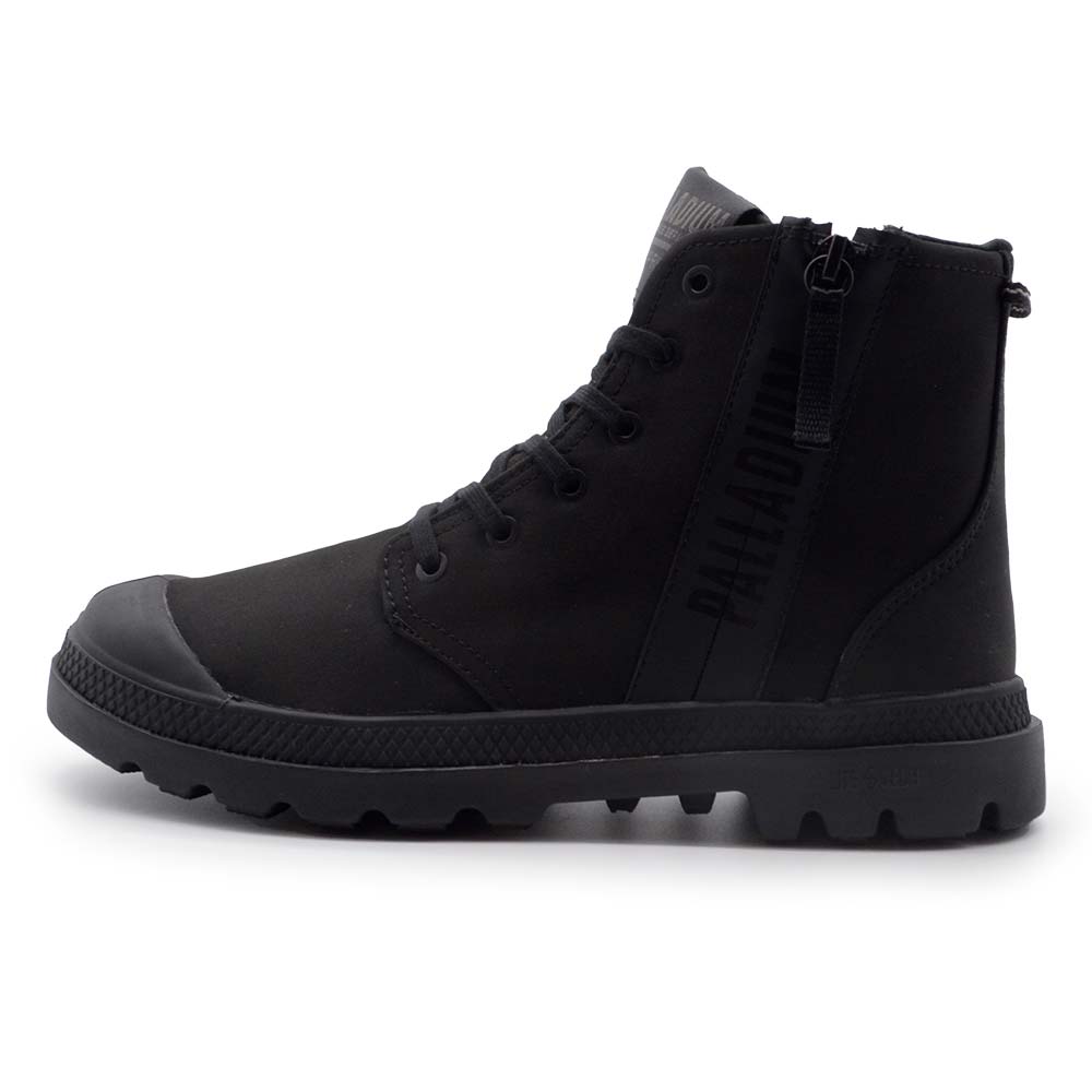 パラディウム パンパハイ シーカー 2 ライト ウォータープルーフ PALLADIUM PAMPA HI SEEKER2 LT+WP+ ALL BLACK メンズ レディース スニーカー 防水シューズ 74406-010
