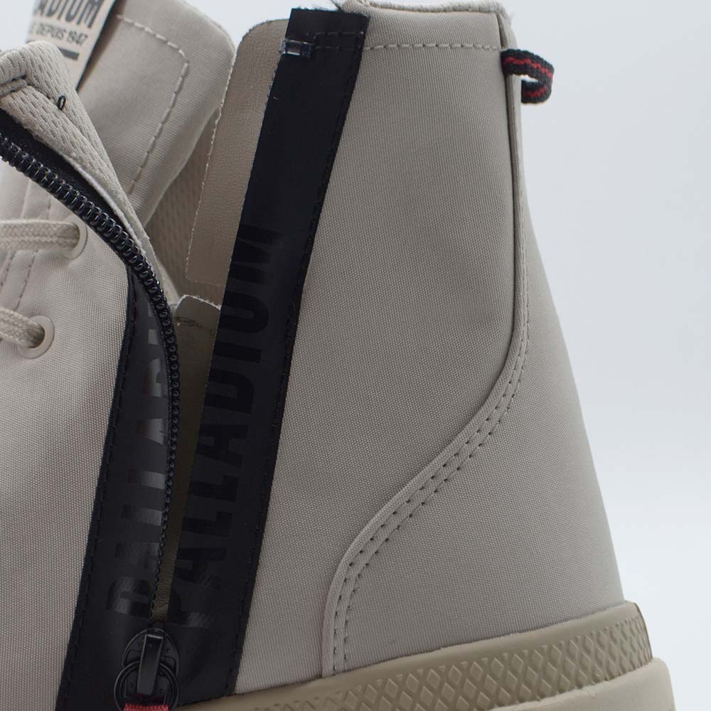 パラディウム パンパハイ シーカー2 ライト プラス ウォータープルーフ プラス PALLADIUM PAMPA HI SEEKER2 LT+WP+ NATURAL GREY メンズ レディース レイン スニーカー 防水シューズ 74406-096