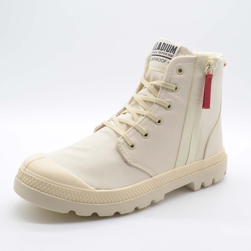 パラディウム パンパハイ シーカー 2 ライト ウォータープルーフ PALLADIUM PAMPA HI SEEKER2 LT+WP+ CREAM WHITE メンズ レディース スニーカー 防水シューズ 74406-180