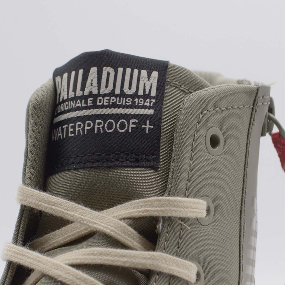 パラディウム パンパハイ シーカー 2 ライト ウォータープルーフ PALLADIUM PAMPA HI SEEKER2 LT+WP+ VETIVER/WHITE メンズ レディース レイン スニーカー 防水シューズ 74406-352