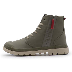 PALLADIUM PAMPA HI SEEKER2 LT+WP+ VETIVER/WHITE 74406-352