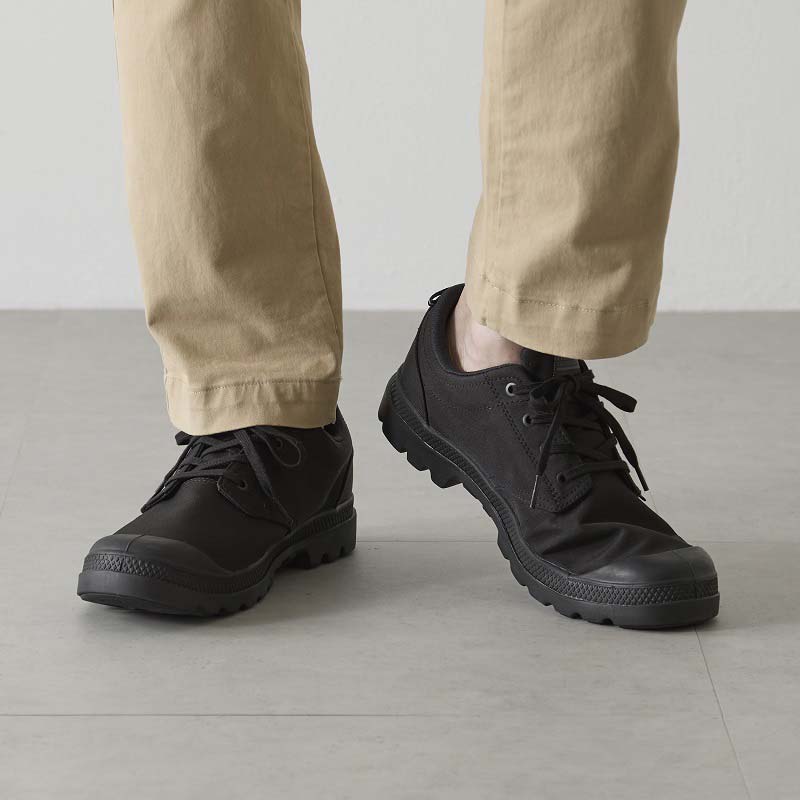 パラディウム パンパ ロー シーカー 2 LT+WP+ PALLADIUM PAMPA LO SEEKER2 LT+WP+ 防水シューズ メンズ レディース スニーカー BLACK/BLACK 74443-010
