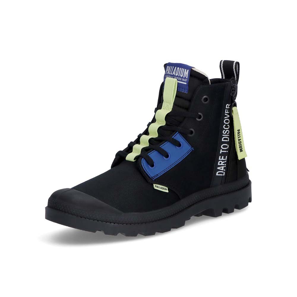 パラディウム PALLADIUM PAMPA HI OVERLAB 2 BLACK メンズ レディース スニーカー 74509-008