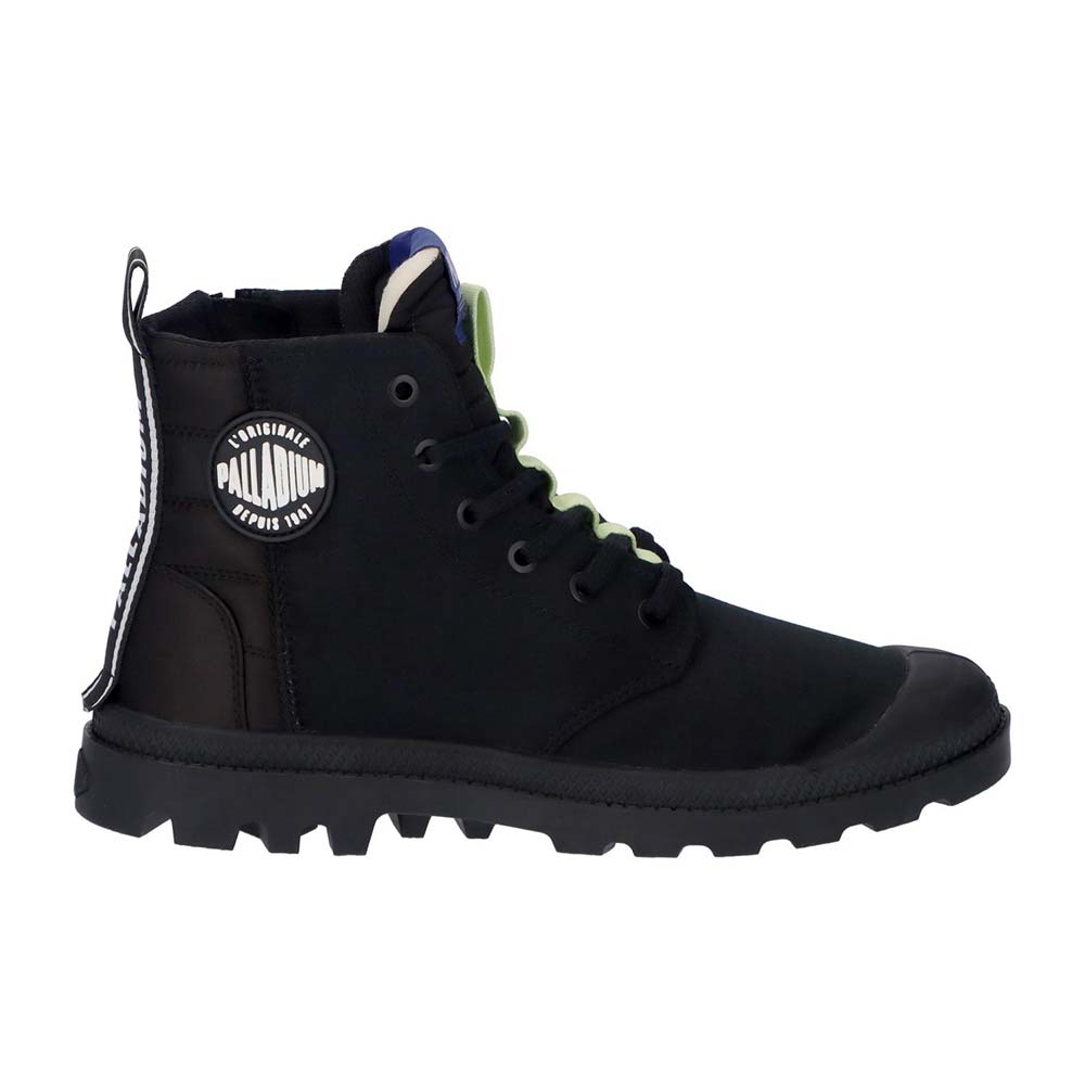 パラディウム PALLADIUM PAMPA HI OVERLAB 2 BLACK メンズ レディース スニーカー 74509-008