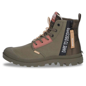 PALLADIUM PAMPA HI OVERLAB 2 OLIVE NIGHT 74509-309