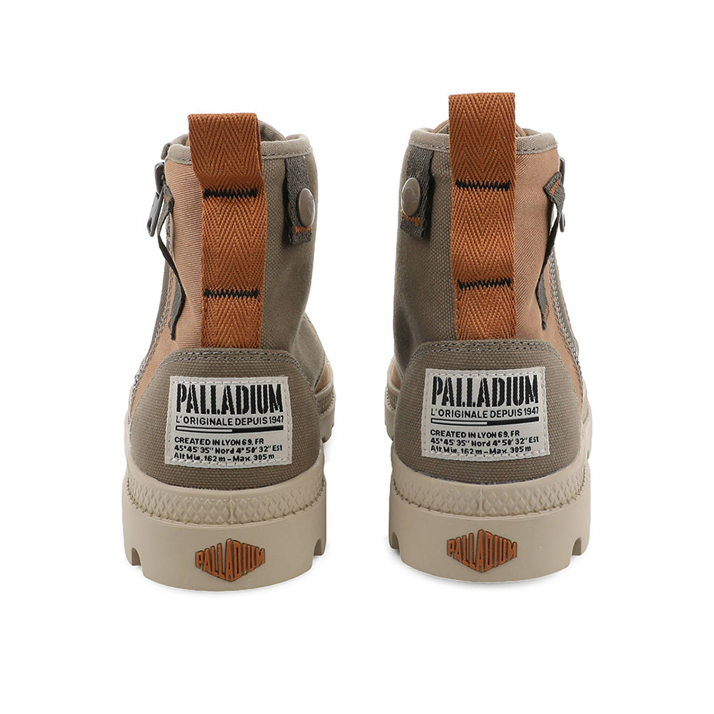 パラディウム パンパハイデトロイトジップ SU PALLADIUM PAMPA DETROIT ZIP SU DUSKY GREEN/ DEAR BROWN メンズ スニーカー 04612-961
