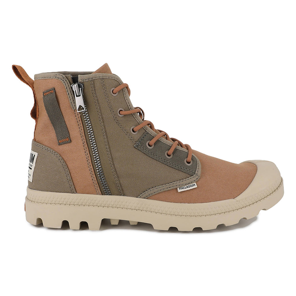 パラディウム パンパハイデトロイトジップ SU PALLADIUM PAMPA DETROIT ZIP SU DUSKY GREEN/ DEAR BROWN メンズ スニーカー 04612-961