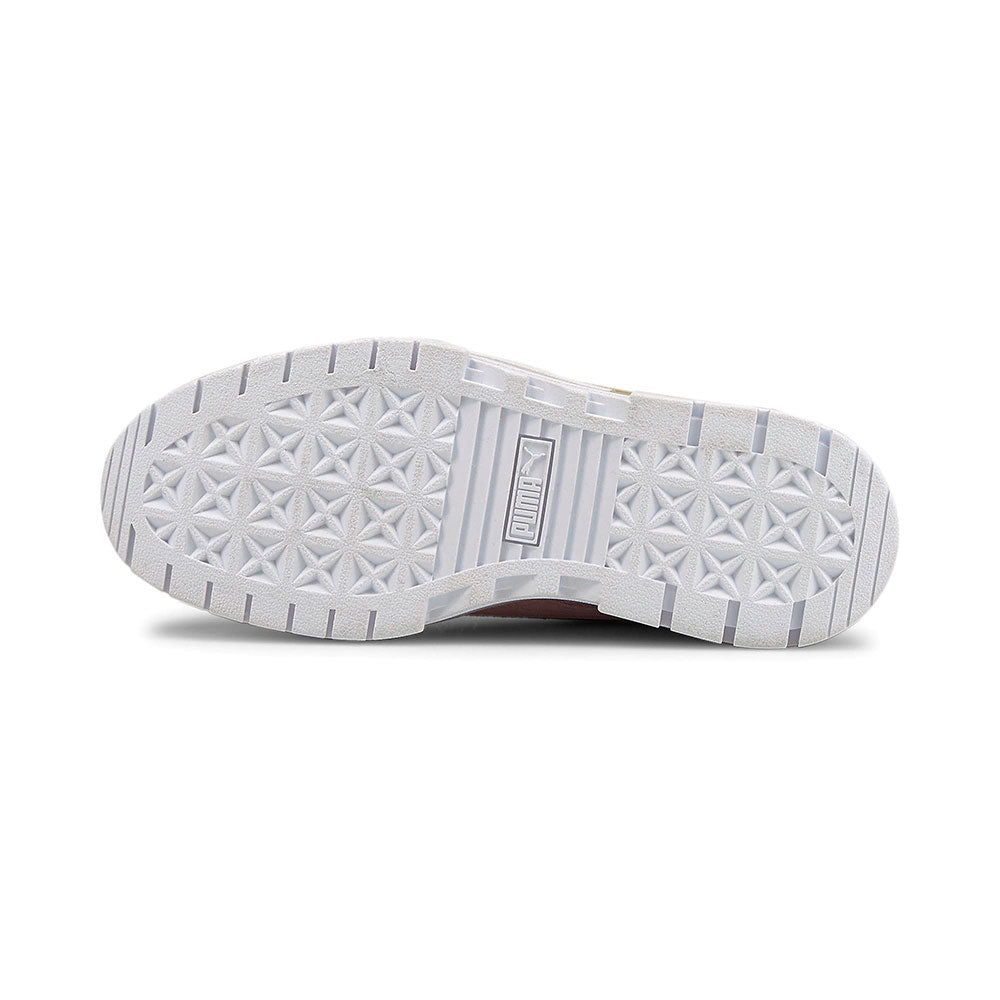 プーマ メイズ レザー ウィメンズ PUMA MAYZE LTH WNS PUMA WHITE-PEYOTE レディース スニーカー 厚底 プラットフォーム 381983-02