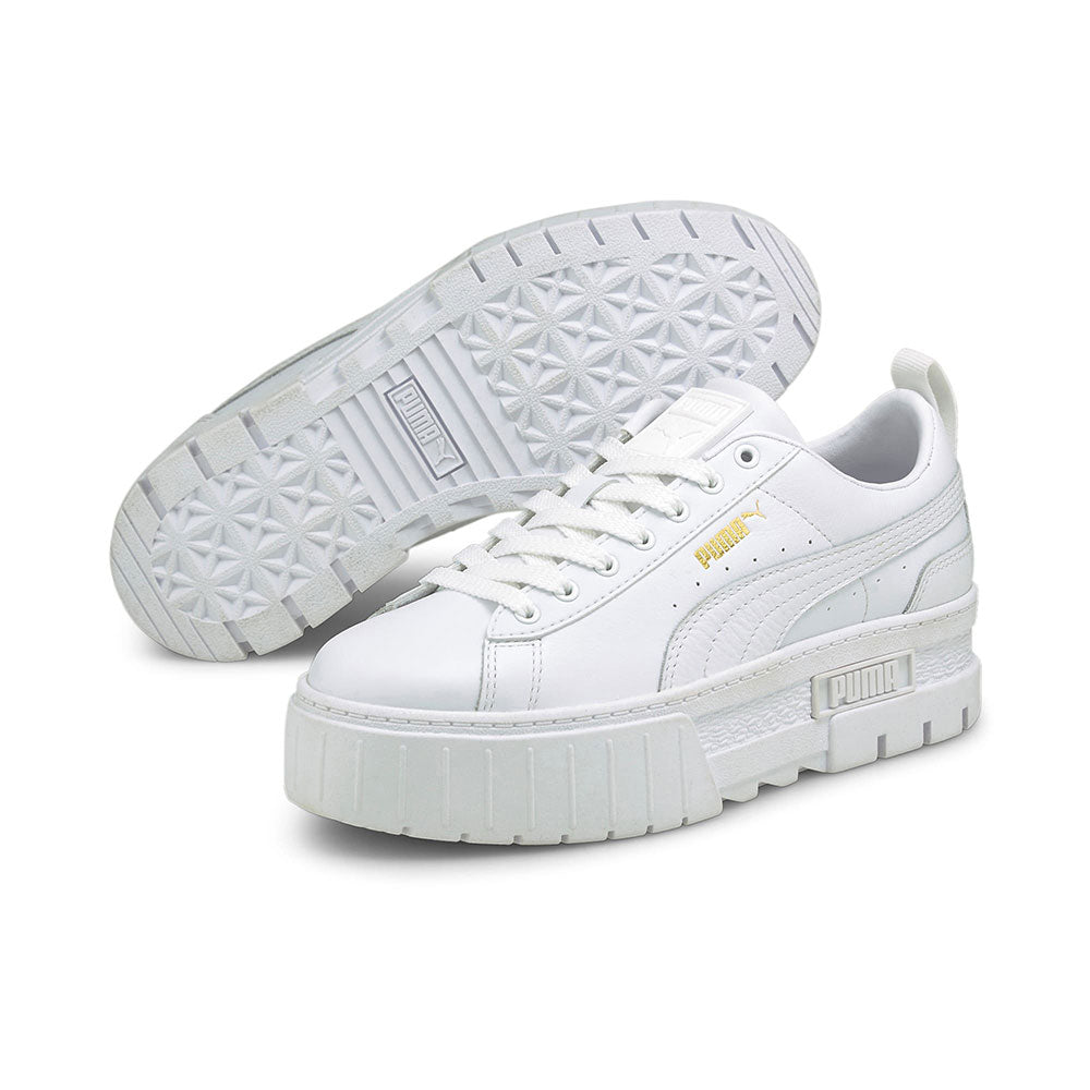プーマ メイズ クラシック ウィメンズ PUMA MAYZE CLASSIC WNS PUMA WHITE レディース スニーカー 厚底 プラットフォーム 384209-01
