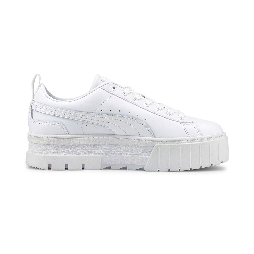 プーマ メイズ クラシック ウィメンズ PUMA MAYZE CLASSIC WNS PUMA WHITE レディース スニーカー 厚底 プラットフォーム 384209-01