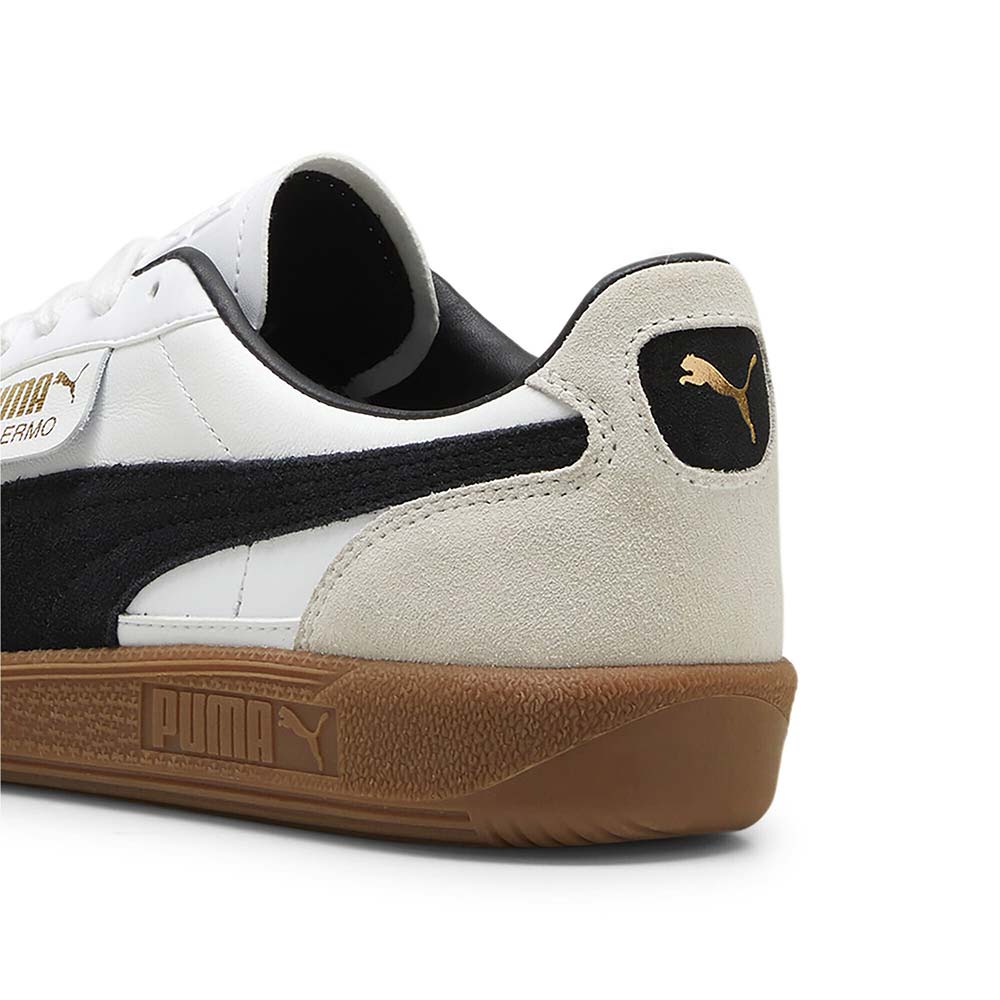 プーマ パレルモ レザー PUMA PALERMO LTH PUMA WHITE-VAPOR GRAY-GUM メンズ レディース スニーカー 396464-01