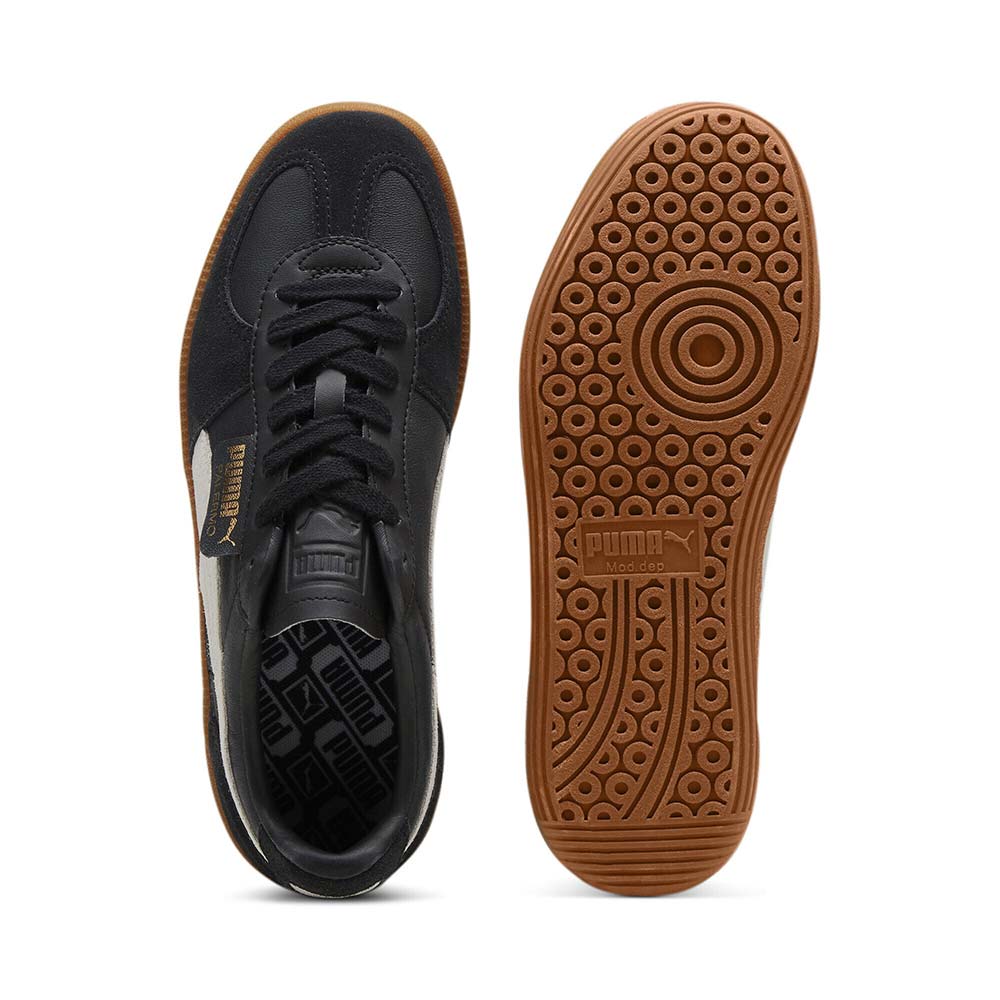 プーマ パレルモ レザー PUMA PALERMO LTH PUMA BLACK-FEATHER GRAY-GUM メンズ レディース スニーカー 396464-03