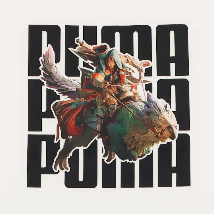 プーマ モンスターハンターワイルズ 半袖 Tシャツ PUMA MONSTER HUNTER SS TEE PUMA WHITE メンズ Tシャツ アイルー 636486-02