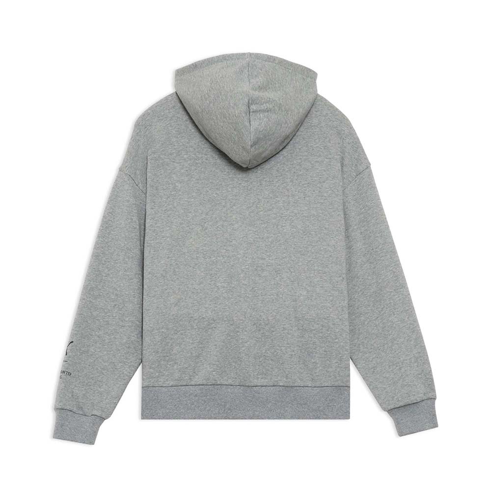 プーマ モンスターハンターワイルズ フーディ フロントプリント PUMA MONSTER HUNTER SWEAT HOODIE MEDIUM GRAY HEATHER メンズ スウェット アイルー 637017-03
