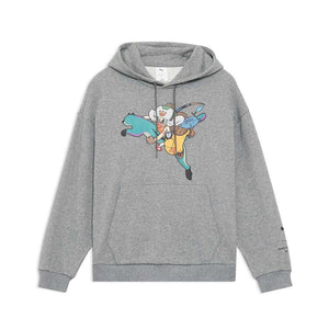 PUMA MONSTER HUNTER SWEAT HOODIE MEDIUM GRAY HEATHER 637017-03