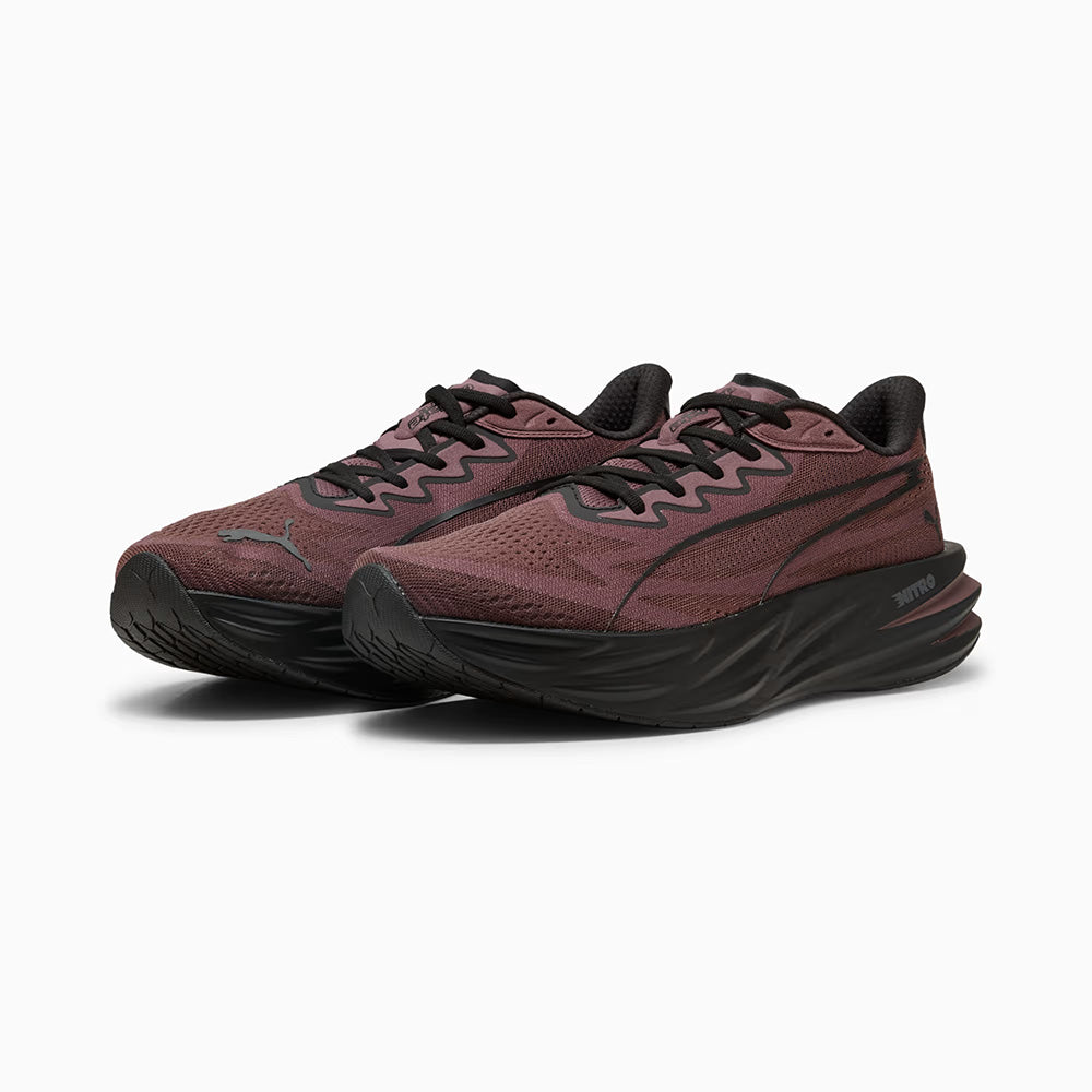 プーマ ディヴィエイト ピュア ニトロ PUMA DEVIATE PURE NITRO Rich Cocoa-PUMA Black メンズ スニーカー 313904-18