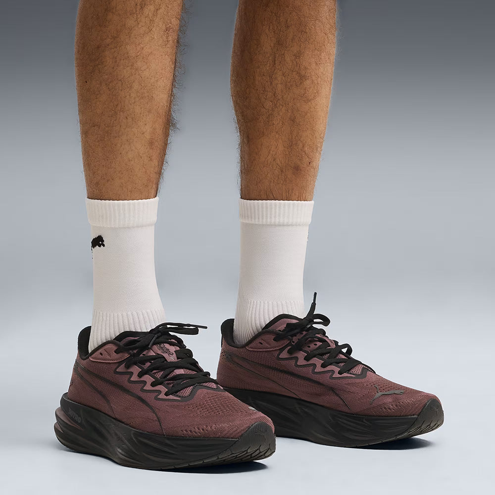 プーマ ディヴィエイト ピュア ニトロ PUMA DEVIATE PURE NITRO Rich Cocoa-PUMA Black メンズ スニーカー 313904-18