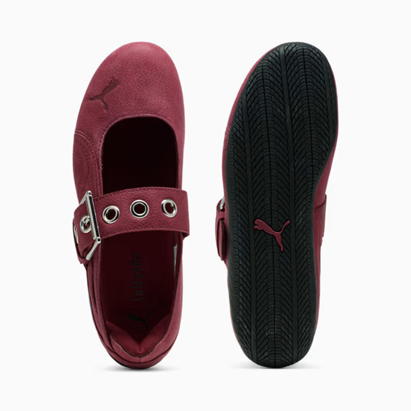 プーマ スピードキャット バレエ エトワール ドレスアップ PUMA SPEEDCAT BALLET DRESS-UP Garnet Glow-PUMA Black レディース スニーカー 408054-02