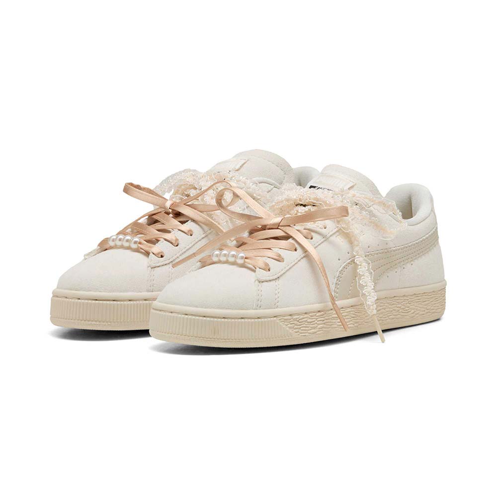 プーマ ウィメンズ スウェード ブルーム PUMA SUEDE BLOOM WNS Frosted Ivory-Silver Fog レディース スニーカー 408330-01