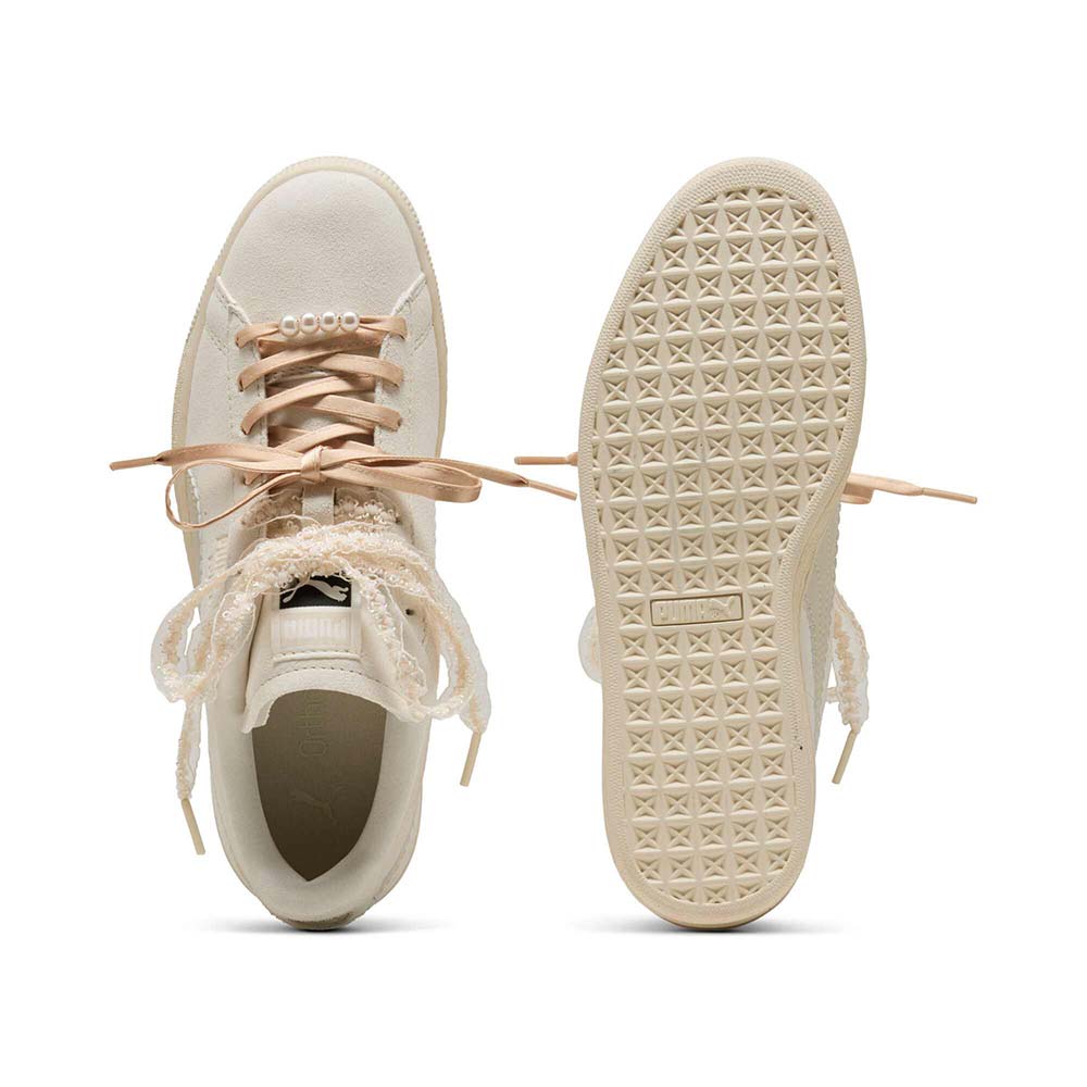 プーマ ウィメンズ スウェード ブルーム PUMA SUEDE BLOOM WNS Frosted Ivory-Silver Fog レディース スニーカー 408330-01