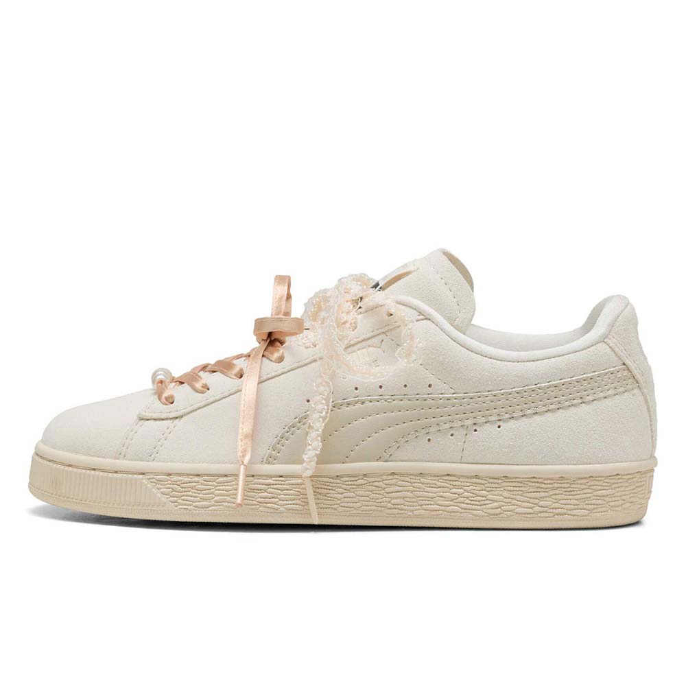プーマ ウィメンズ スウェード ブルーム PUMA SUEDE BLOOM WNS Frosted Ivory-Silver Fog レディース スニーカー 408330-01