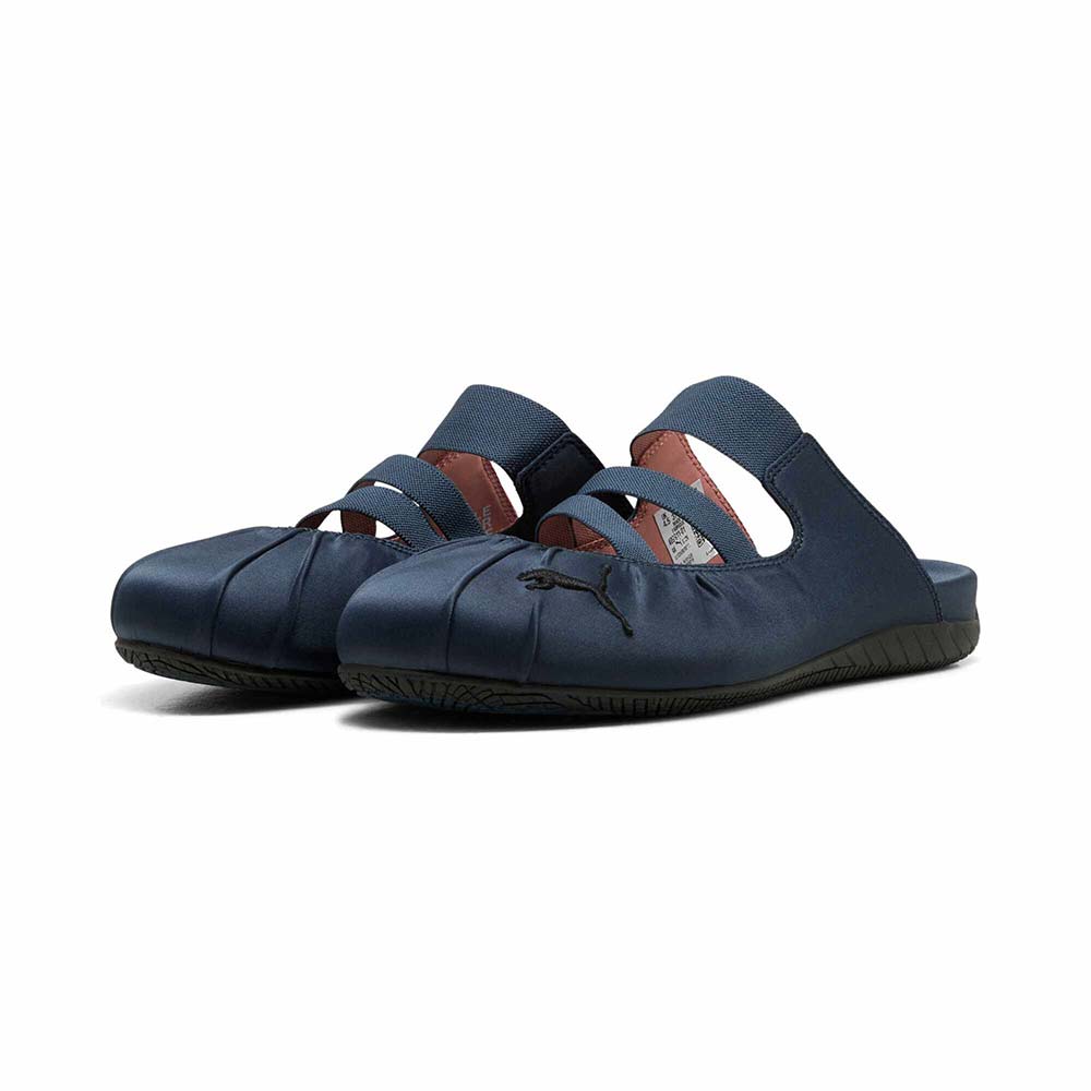 プーマ ウィメンズ スピードキャット ミュール サテン PUMA SPEEDCAT MULE SATIN WNS Blue Gray-Soft Clay レディース スニーカー 409911-01