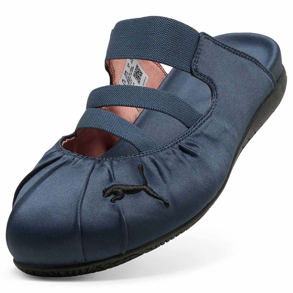 プーマ ウィメンズ スピードキャット ミュール サテン PUMA SPEEDCAT MULE SATIN WNS Blue Gray-Soft Clay レディース スニーカー 409911-01