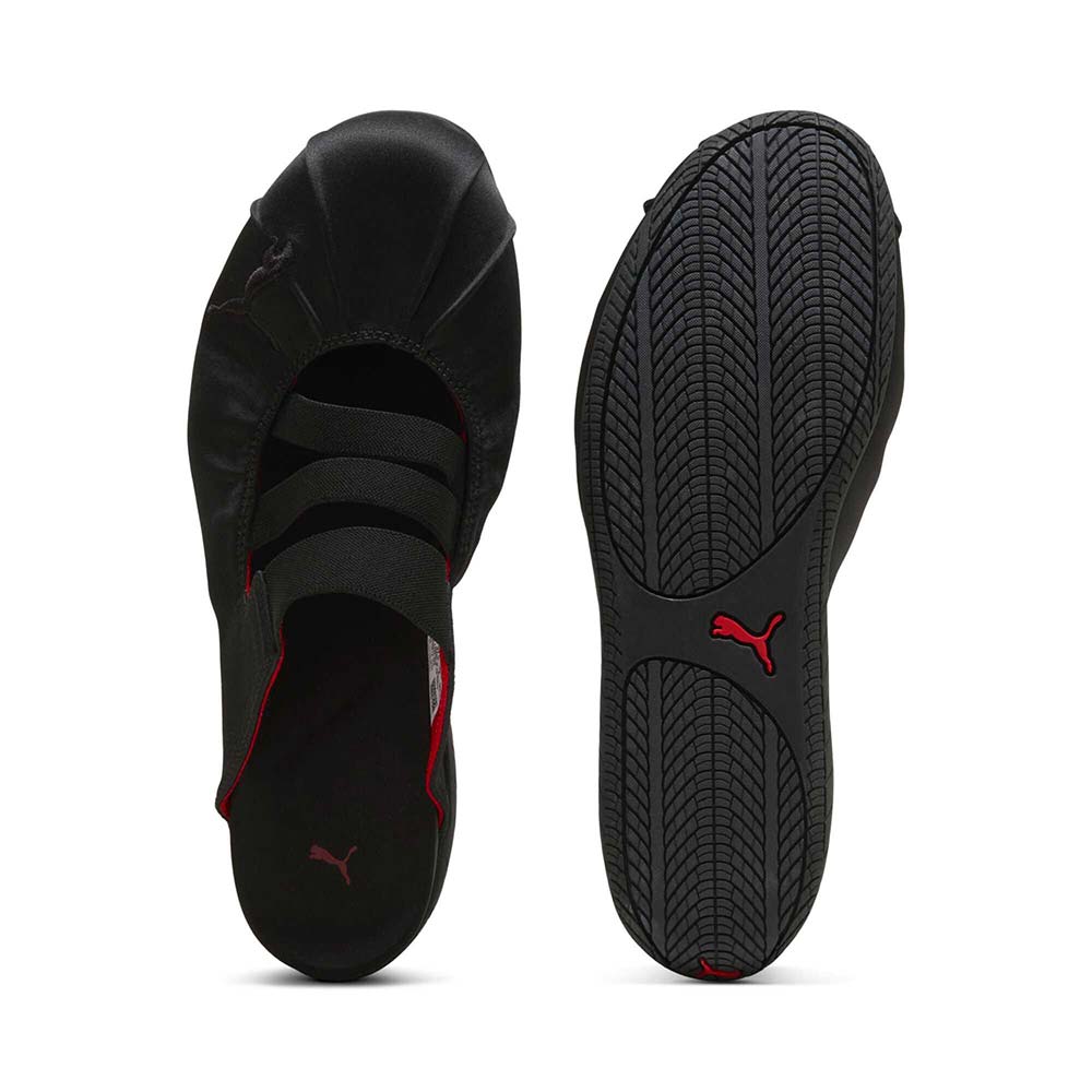 プーマ ウィメンズ スピードキャット ミュール サテン PUMA SPEEDCAT MULE SATIN WNS PUMA Black-For All Time Red レディース スニーカー 409911-02