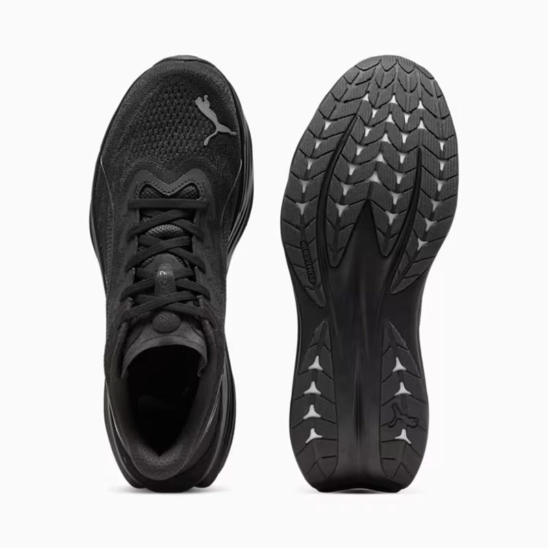 プーマ ディヴィエイト ピュア ニトロ PUMA DEVIATE PURE NITRO PUMA Black-Flat Dark Gray メンズ スニーカー 313904-02
