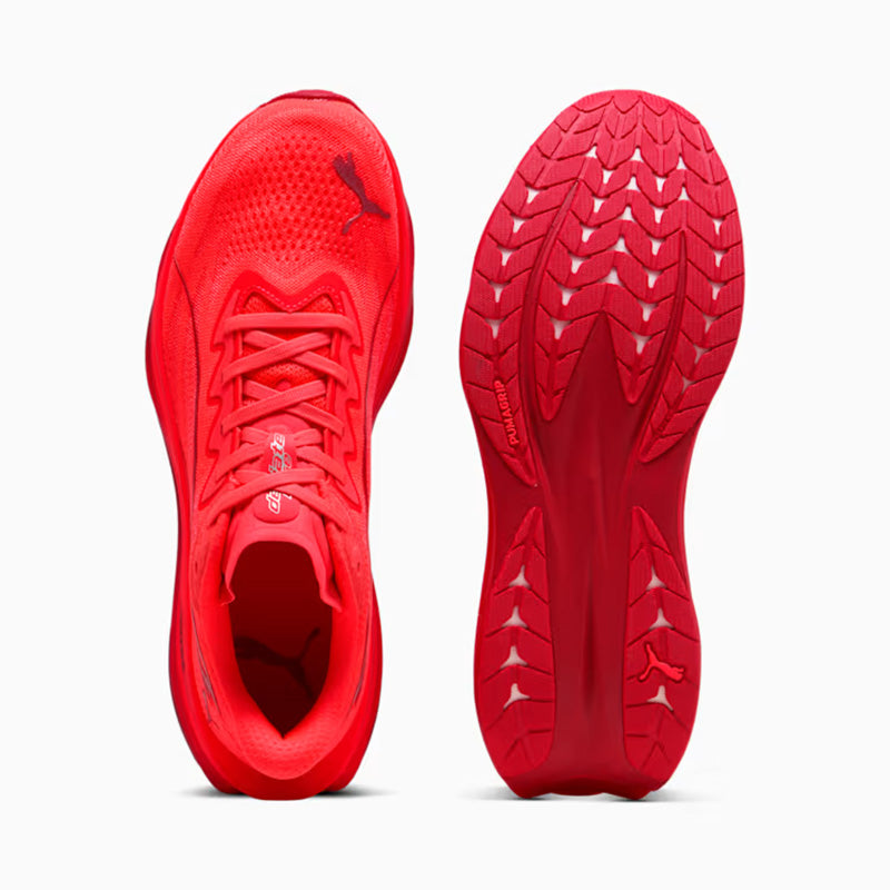 プーマ ディヴィエイト ピュア ニトロ PUMA DEVIATE PURE NITRO Ultra Red-Red Rhythm メンズ スニーカー 313904-10