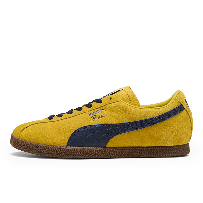 プーマ ブラジル レザー PUMA BRASIL LEATHER Lemon Meringue-Dazzling Yellow-PUMA Navy メンズ スニーカー 403246-11