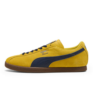PUMA BRASIL LEATHER Lemon Meringue-Dazzling Yellow-PUMA Navy 403246-11