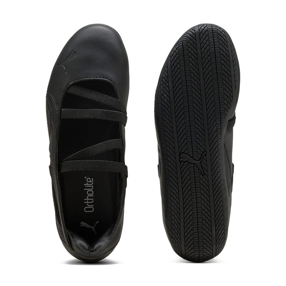 プーマ スピードキャット バレエ レザー PUMA SPEEDCAT BALLET LTHR PUMA Black レディース スニーカー 406144-01