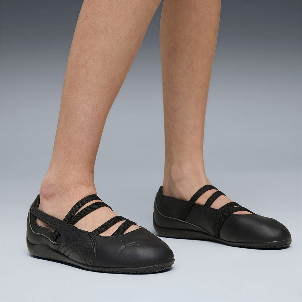 プーマ スピードキャット バレエ レザー PUMA SPEEDCAT BALLET LTHR PUMA Black レディース スニーカー 406144-01