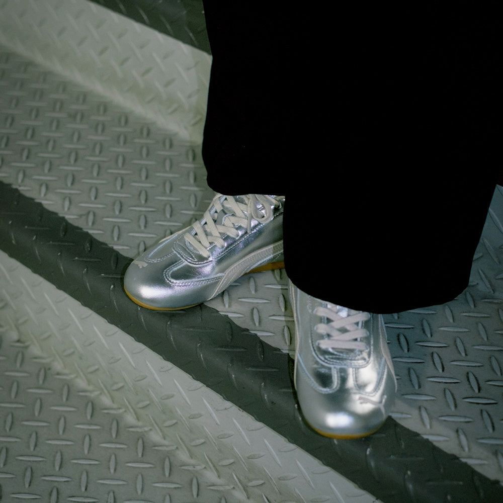 プーマ スピードキャット シルバー PUMA SPEEDCAT SILVER WNS Alpine Snow-Gum レディース スニーカー 406881-02
