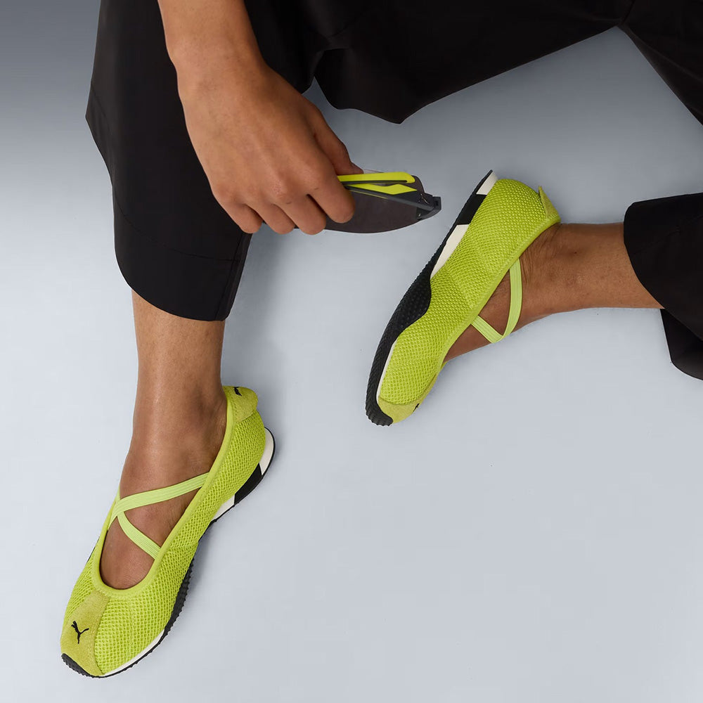 プーマ エイチストリート バレエ PUMA H-STREET BALLET Lime Smash-PUMA Silver レディース スニーカー 407820-01