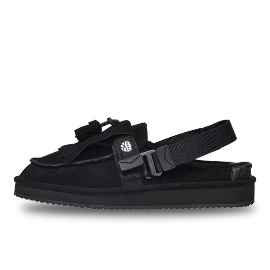 シャカ モック ミュール タッセル スエード SHAKA MOC MULE TASSEL SUEDE BLACK メンズ レディース サンダル SK-296-Black