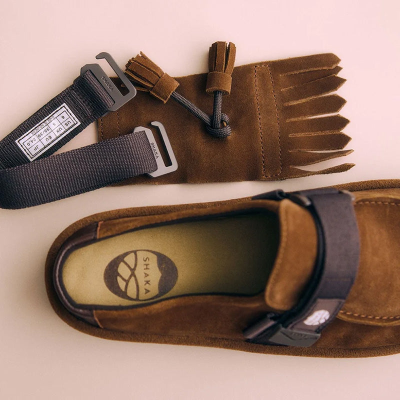 シャカ モック ミュール タッセル スエード SHAKA MOC MULE TASSEL SUEDE MARRON メンズ レディース サンダル SK-296-Marron