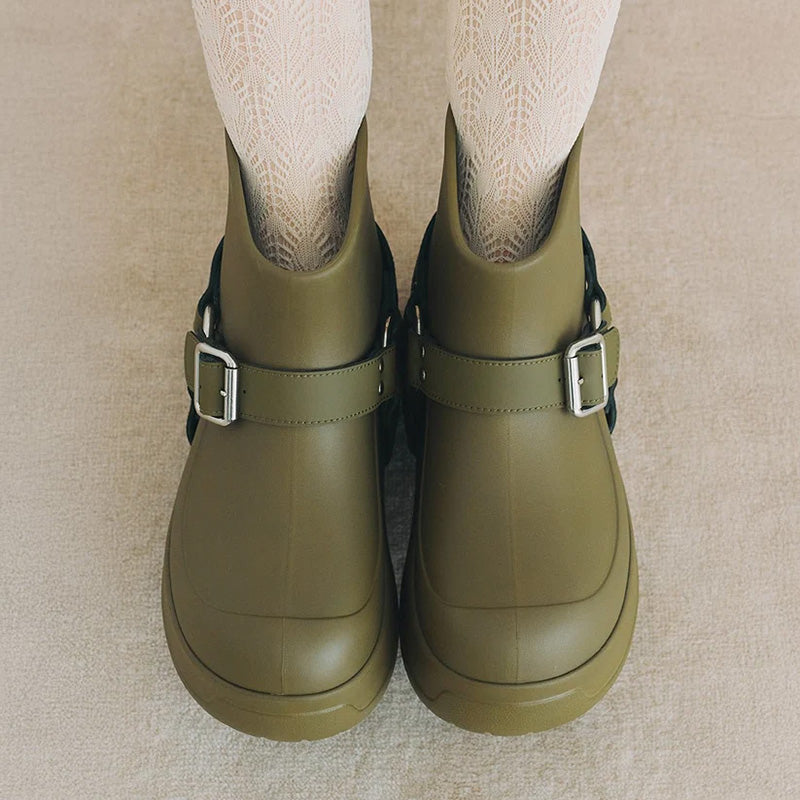 シャカ オールウェザーリングブーツ SHAKA ALLWEATHER RING BOOTIE EV BROWN ARMY レディース シューズ SK-334-BrownArmy