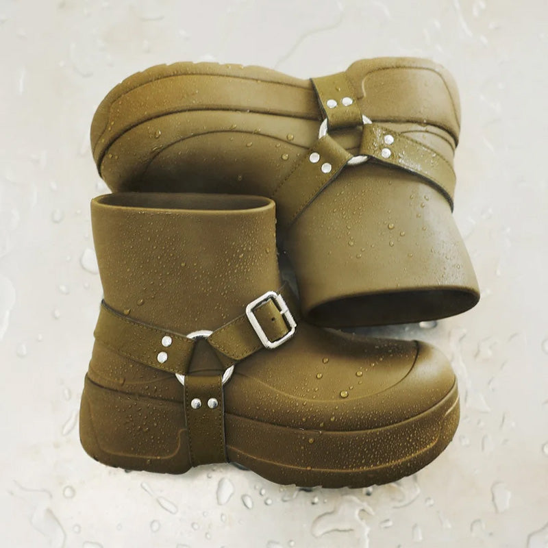 シャカ オールウェザーリングブーツ SHAKA ALLWEATHER RING BOOTIE EV BROWN ARMY レディース シューズ SK-334-BrownArmy