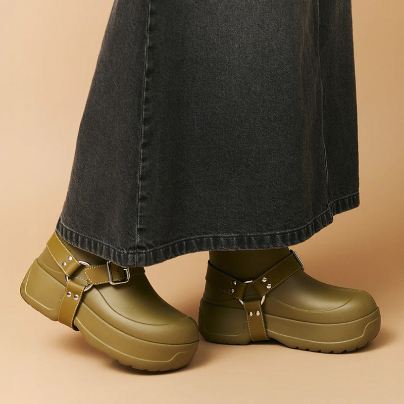 シャカ オールウェザーリングブーツ SHAKA ALLWEATHER RING BOOTIE EV BROWN ARMY レディース シューズ SK-334-BrownArmy